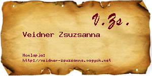 Veidner Zsuzsanna névjegykártya